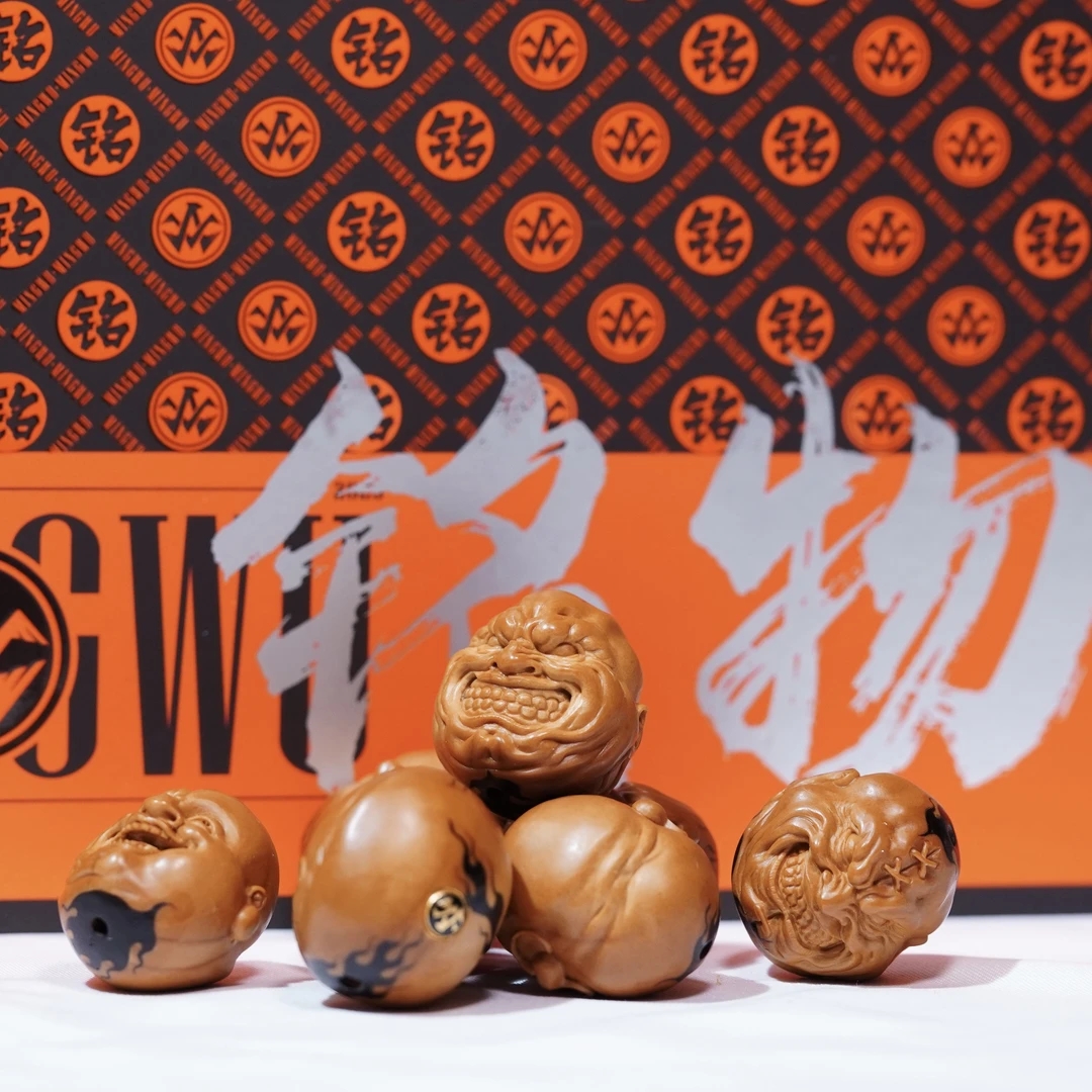 铭物出品：谢腾本工经典8+1金标款《恶僧佛爷手串》22mm尺寸带火焰纹