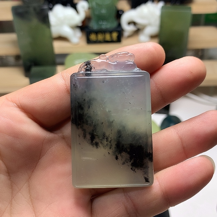 未镶嵌岫玉挂件岫岩