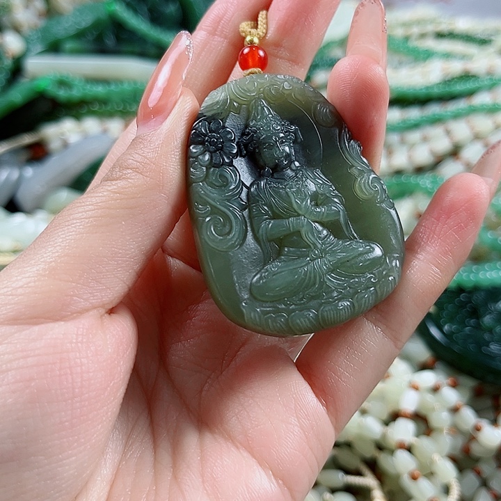 和田玉未镶嵌颈饰