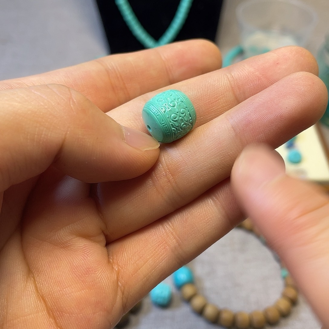 原生态湖北松配饰，直径12.6