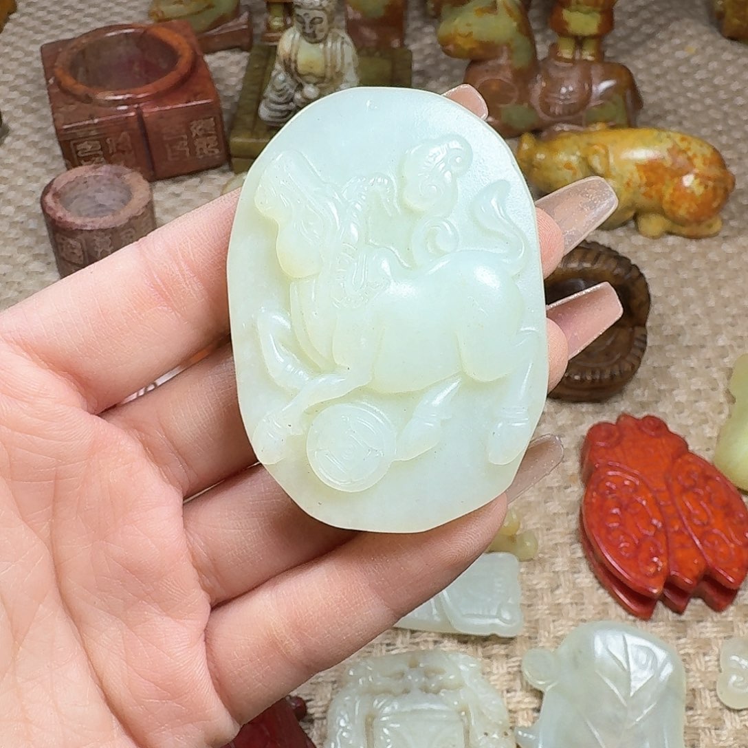 白玉菩提吊坠挂件