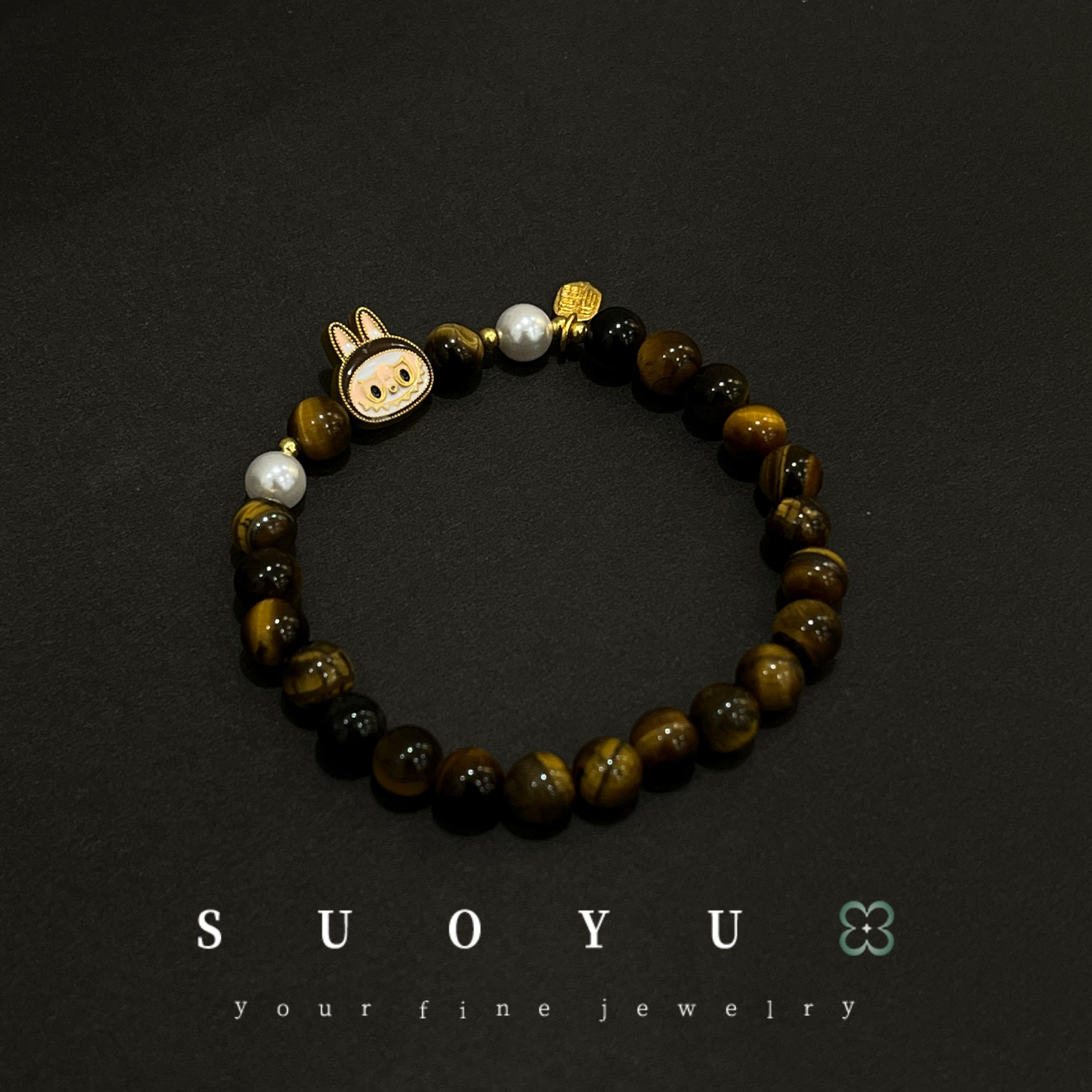 所欲珠宝|4 B060127-虎眼石布布手串#多样性发一