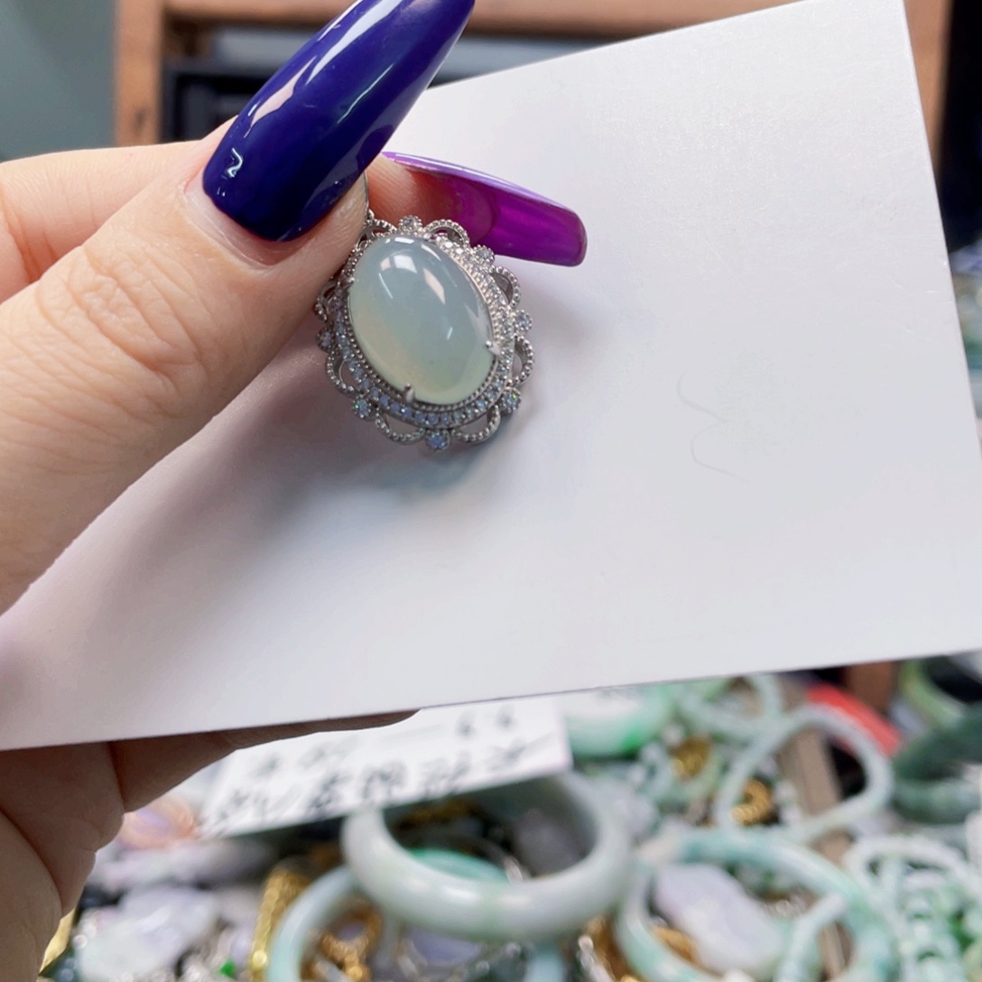 翡翠未镶嵌戒指天然翡翠A货