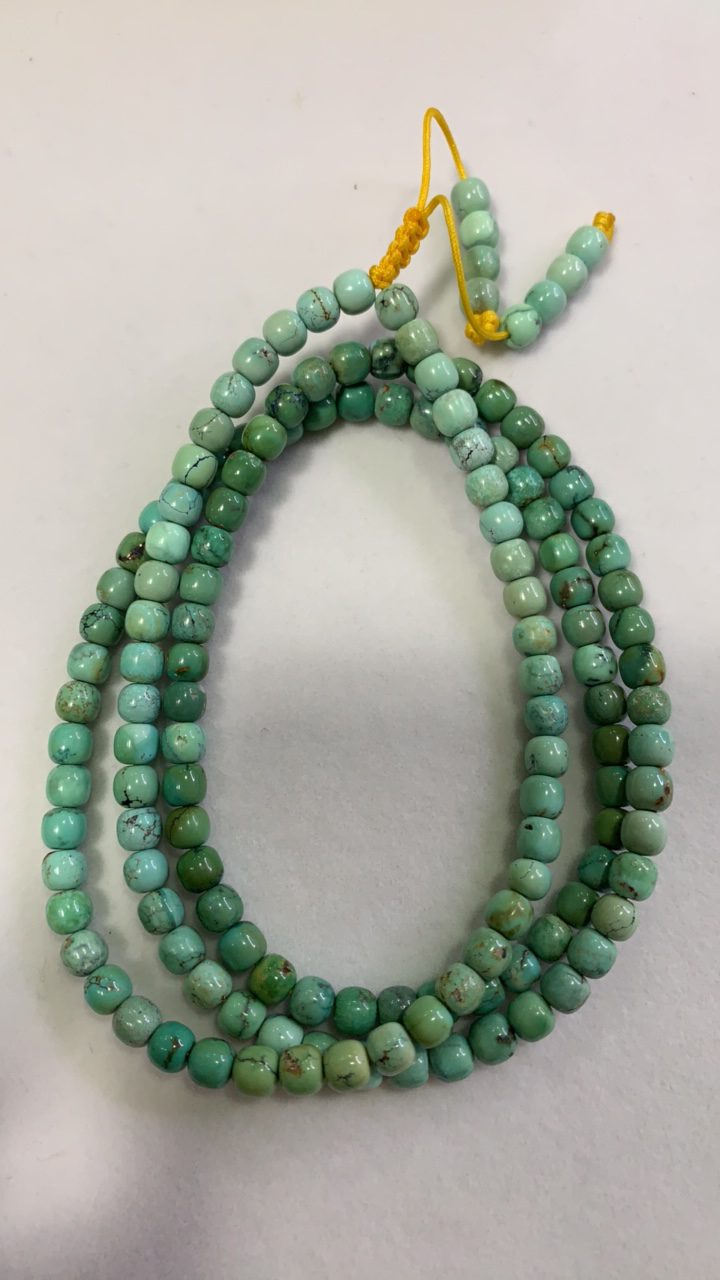 天然原矿绿松石多圈