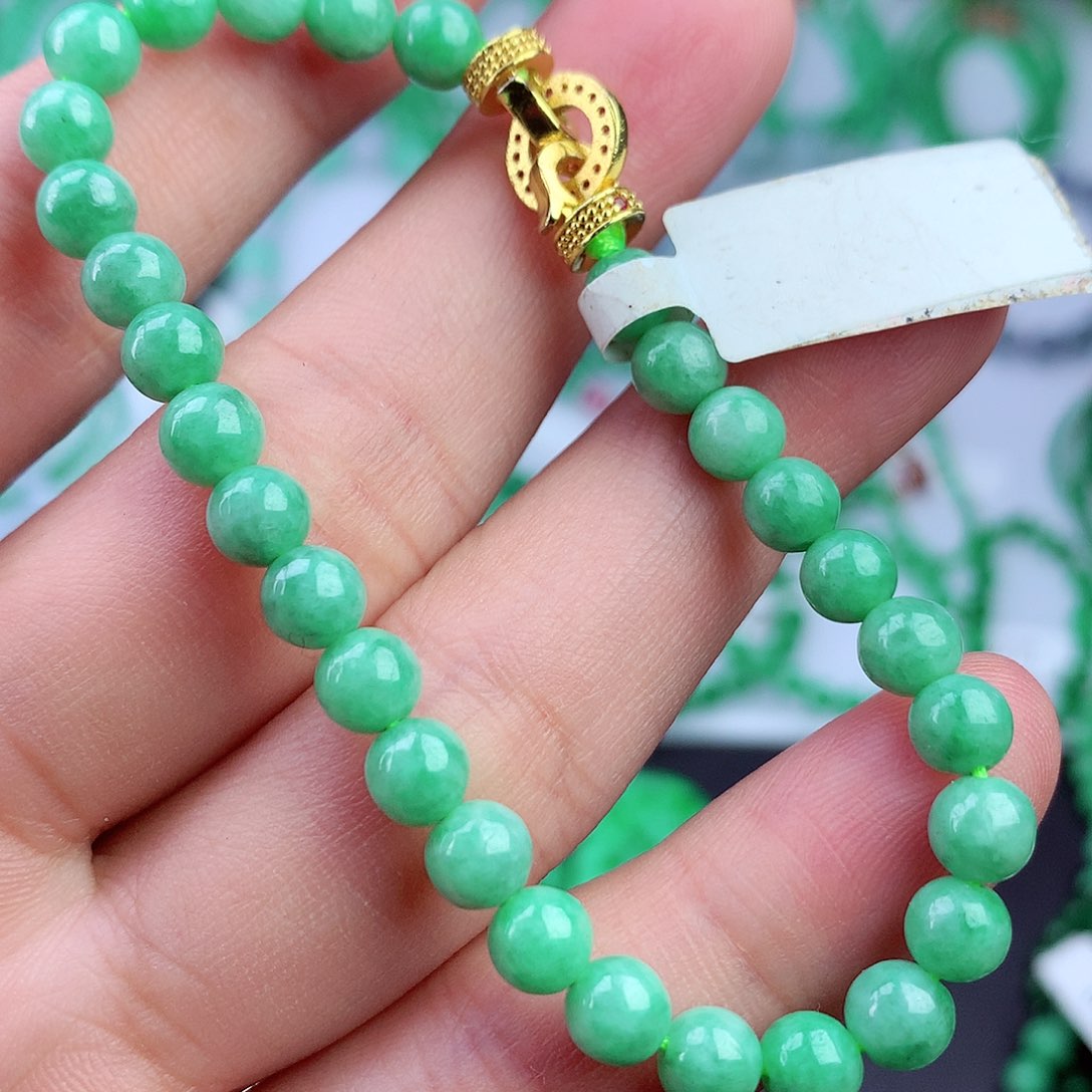 未镶嵌手链翡翠手串