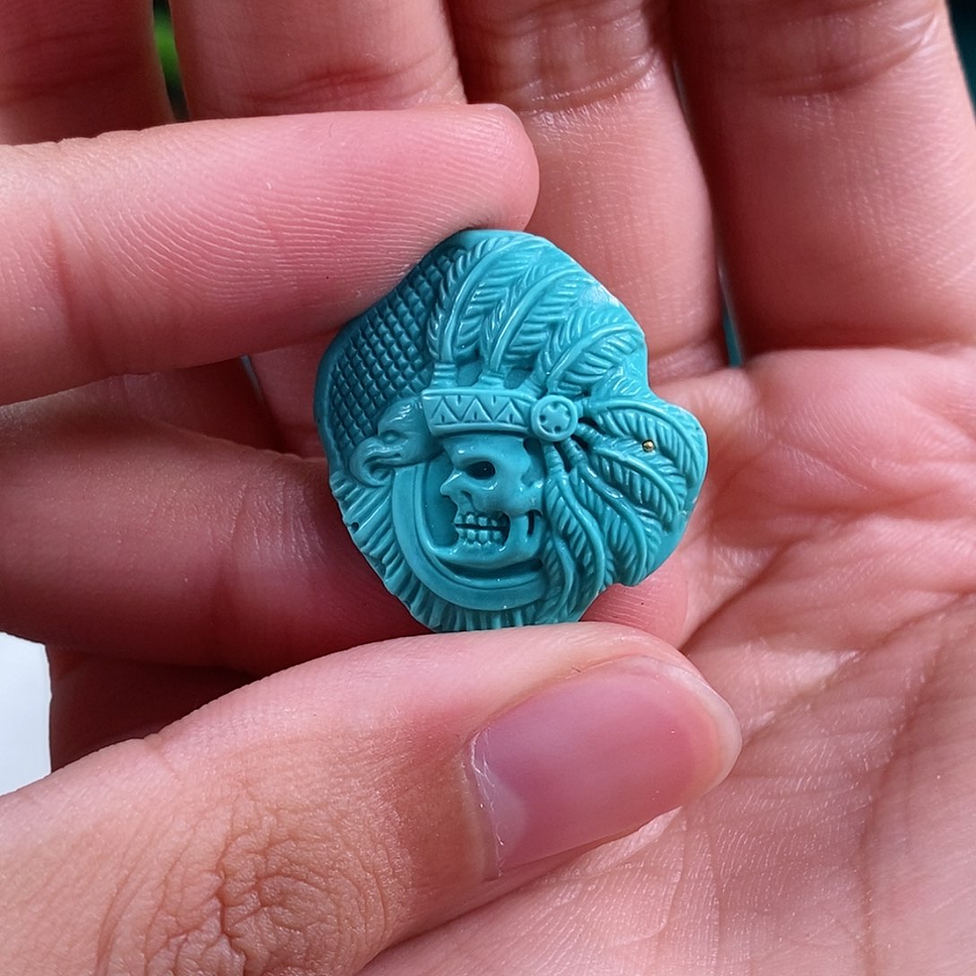 绿松石珠宝奇石未镶嵌