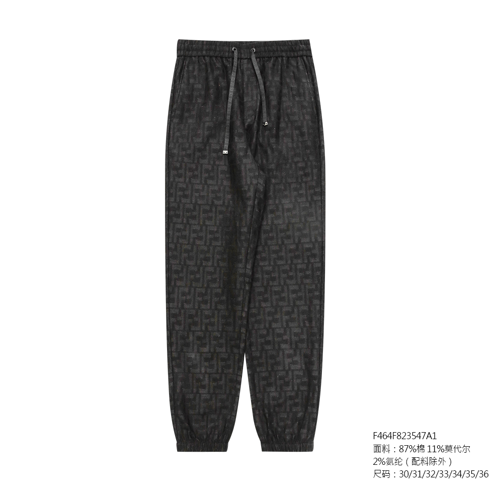 FENDILOR小怪兽25年秋冬款那是休闲裤 F464F823547A