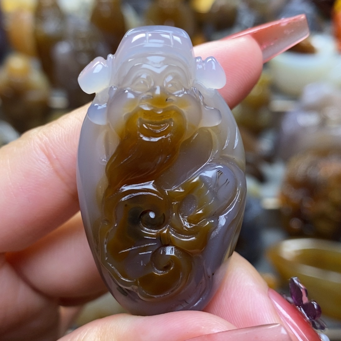 玛瑙/玉髓挂件未镶嵌