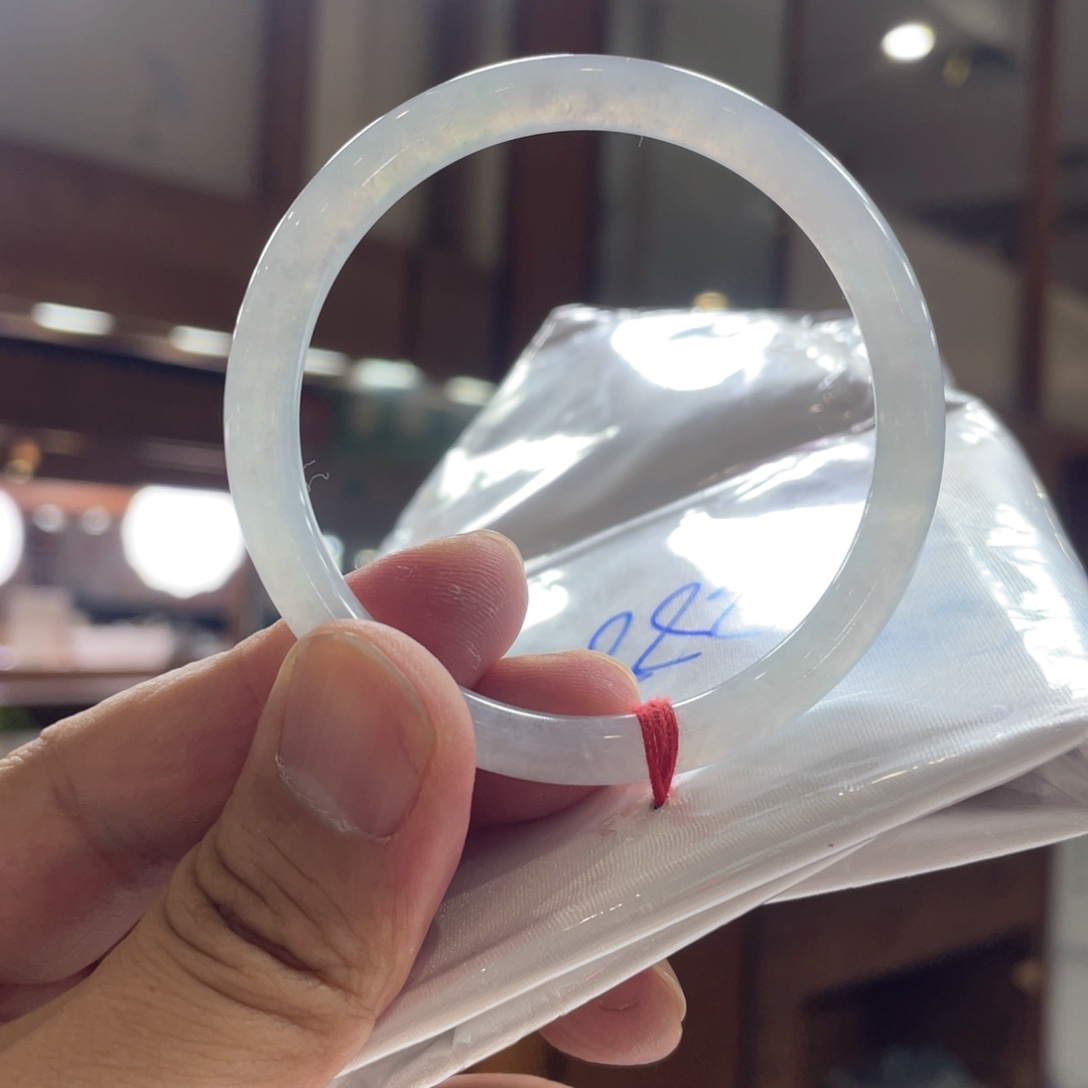未镶嵌手镯翡翠圆54.5
