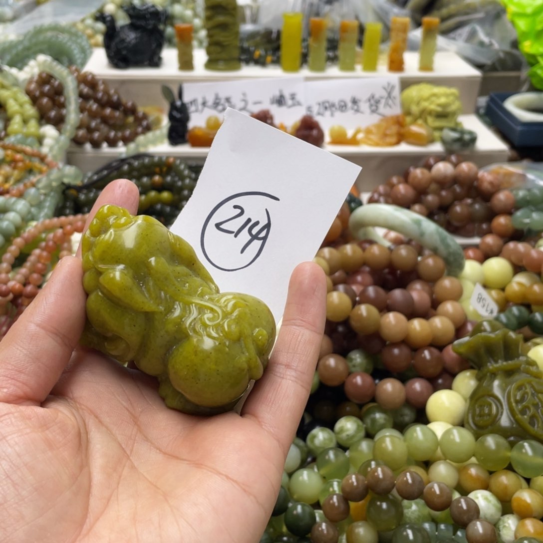 蛇纹石玉手链未镶嵌