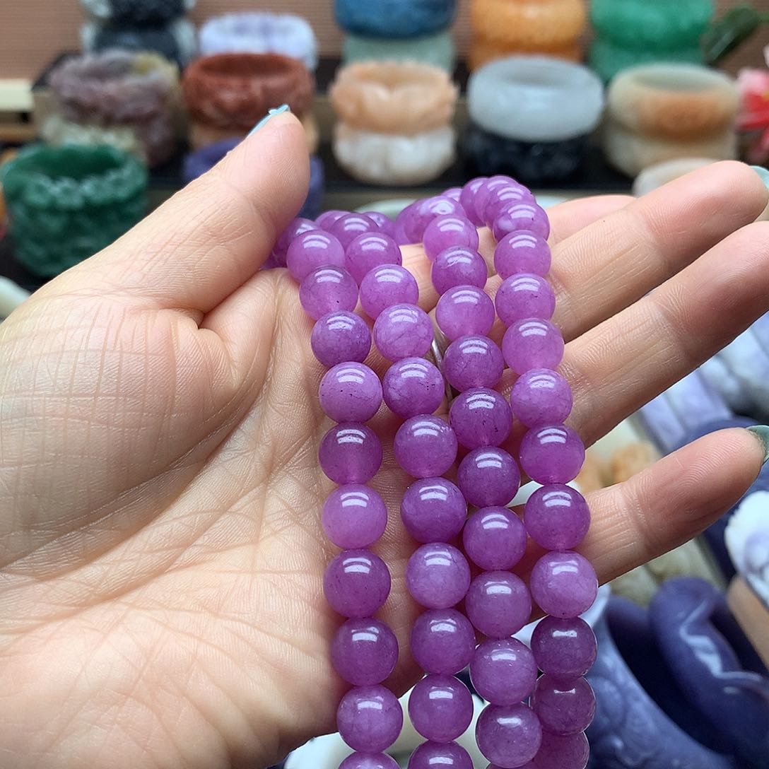 毛衣链未镶嵌石英质玉