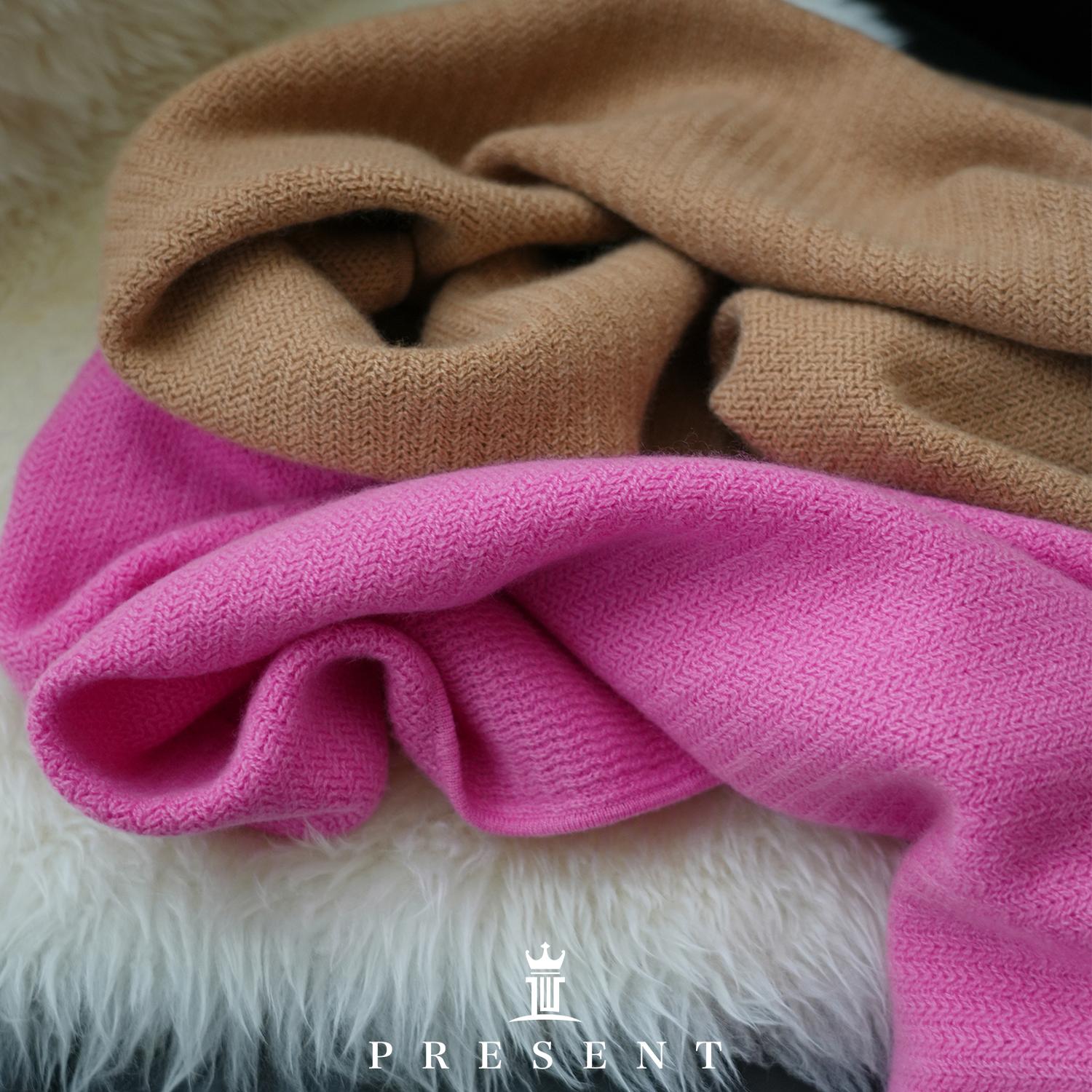 老宝娘家丨J*C匠心纯山羊绒简约保暖软糯针织围巾25秋冬男女新款