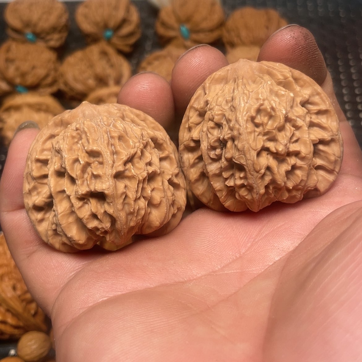 【闪购商品】文玩核桃把件43霞云岭狮子头