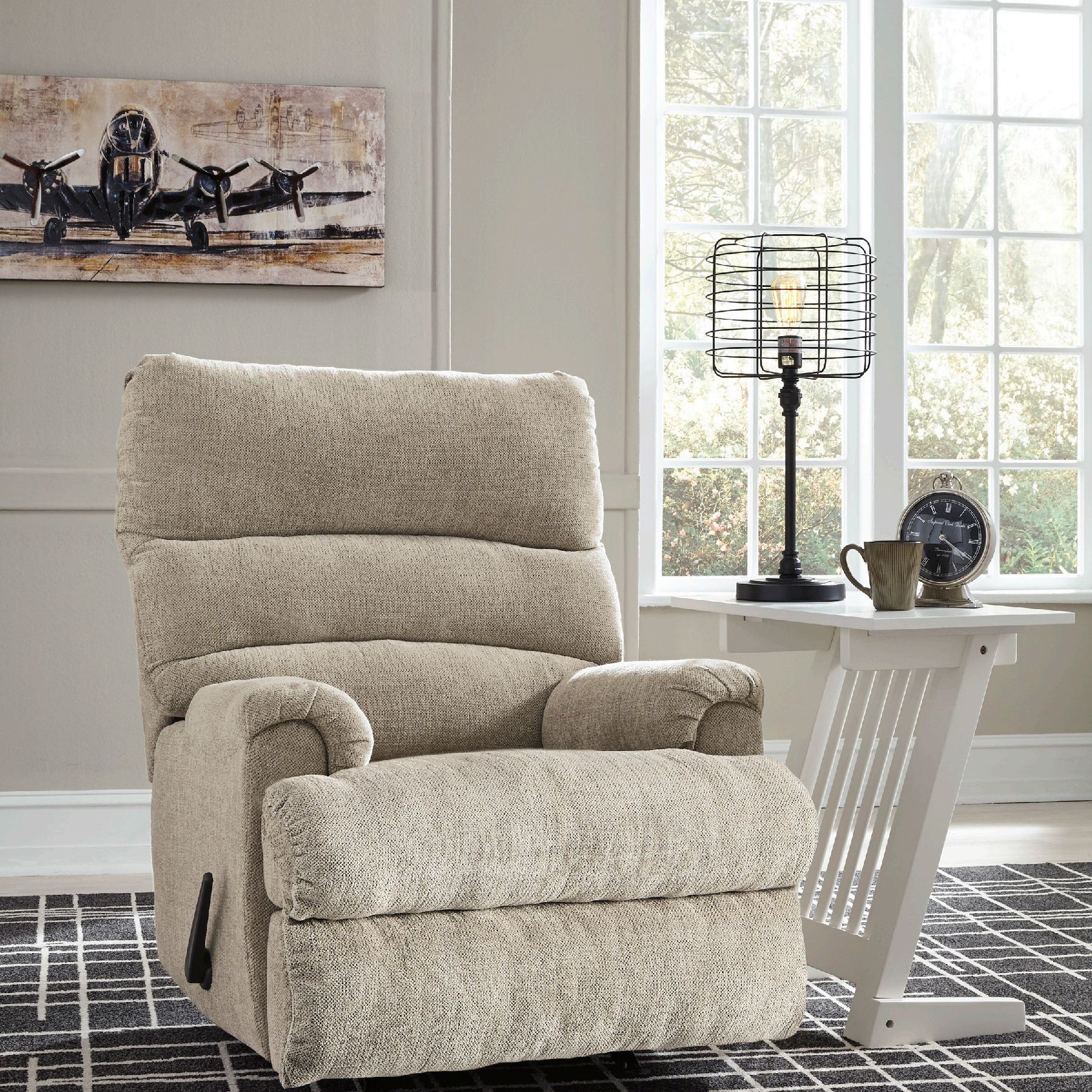 爱室丽一拉式休闲斜椅 功能沙发 客厅家用简约阳台榻榻米两用座椅