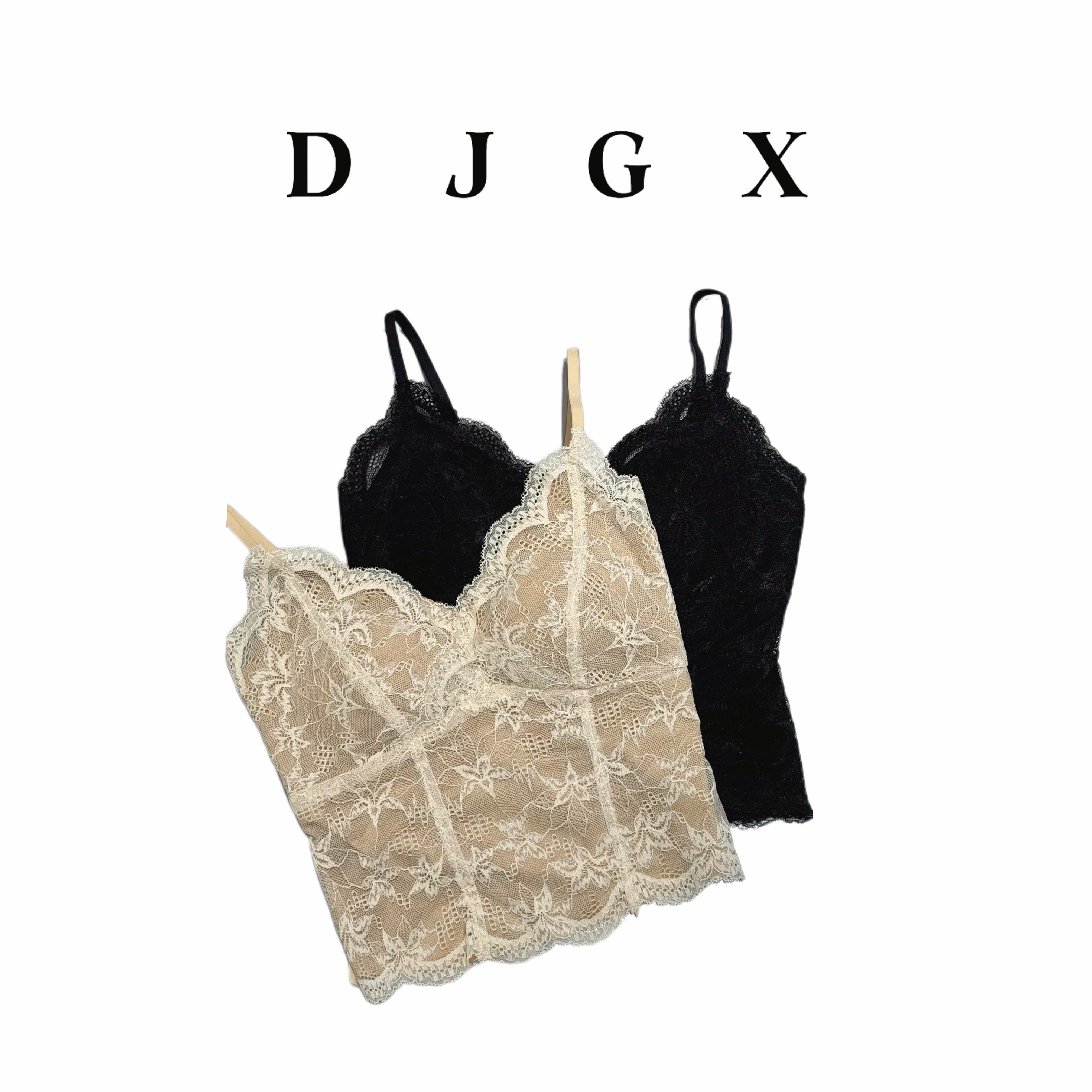 DJGX&大家闺秀【月光蕾丝】吊带背心
