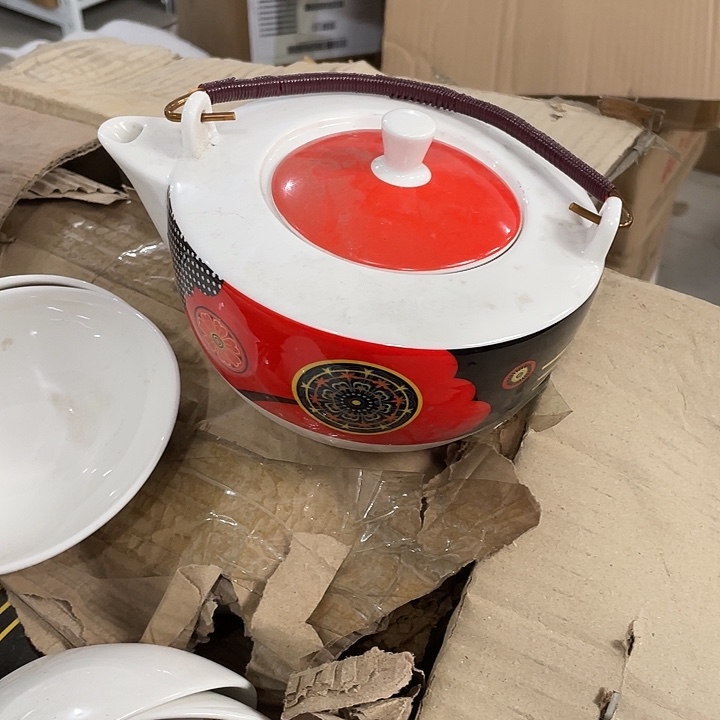 瓷片高骨瓷独孔茶壶一个 微瑕疵