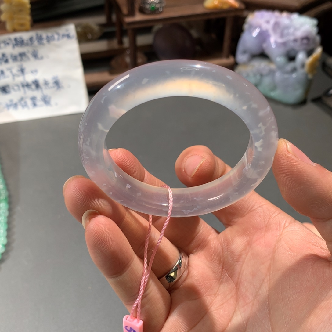 玛瑙/玉髓手镯未镶嵌就**恼50.4圈口