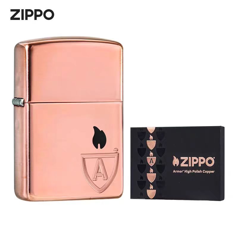 ZIPPO正品打火机/纯紫铜盔甲光板TC9920US【林子】