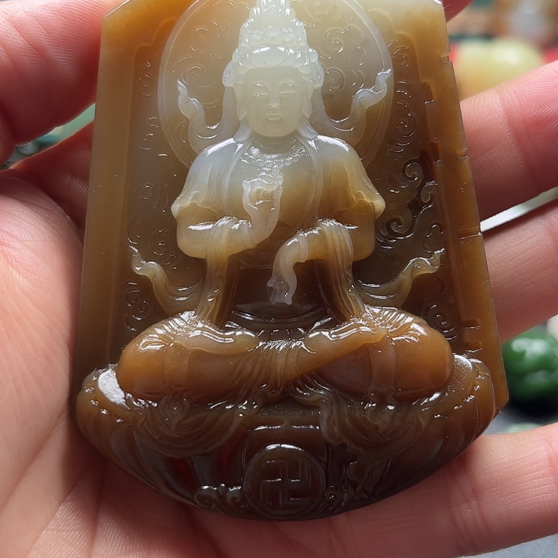 和田玉未镶嵌挂件