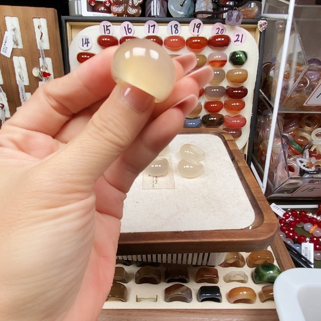 ****儿玛瑙/玉髓合金戒指