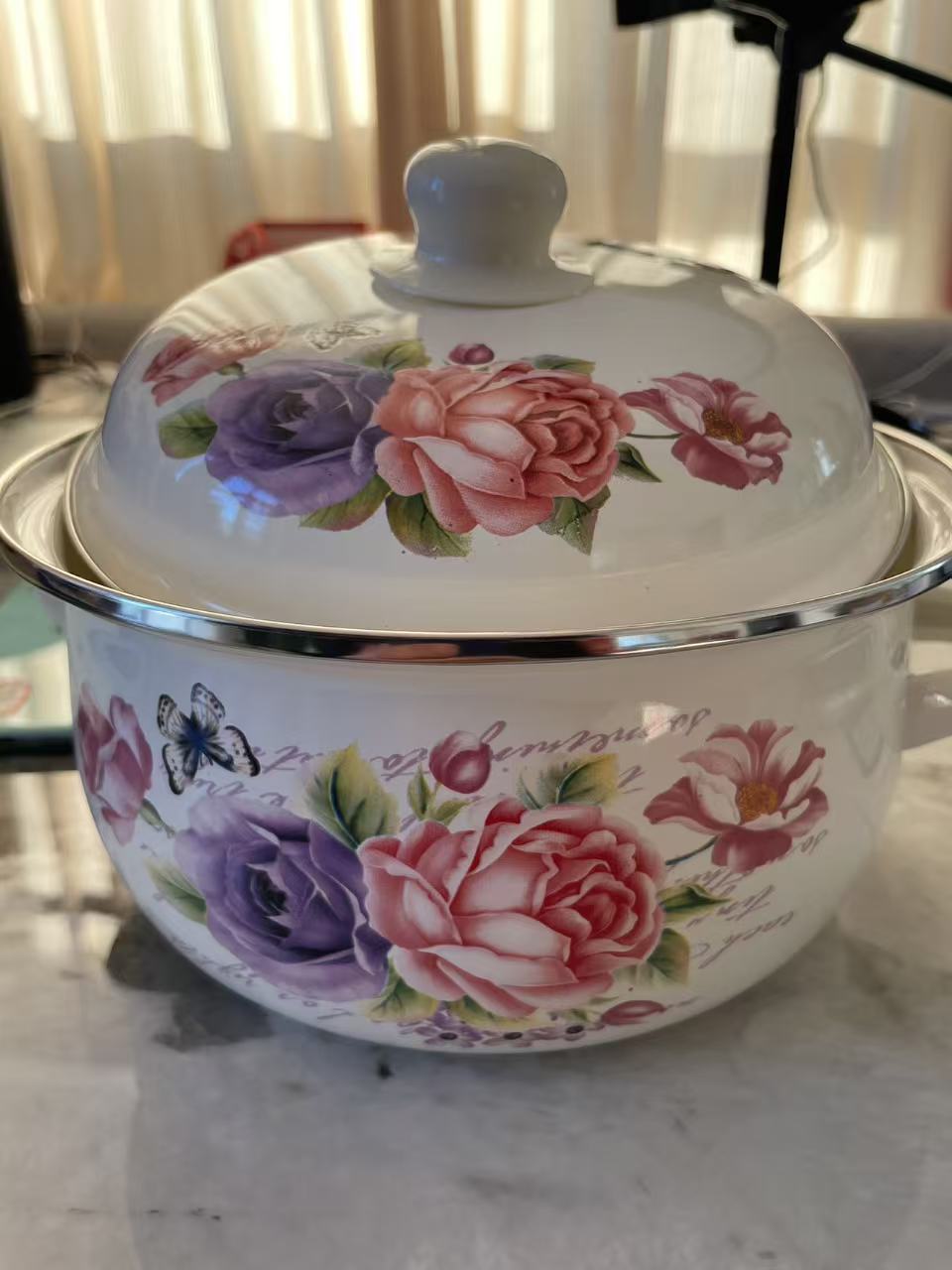 大众汤锅珐琅搪瓷汤锅-清库存印花随机