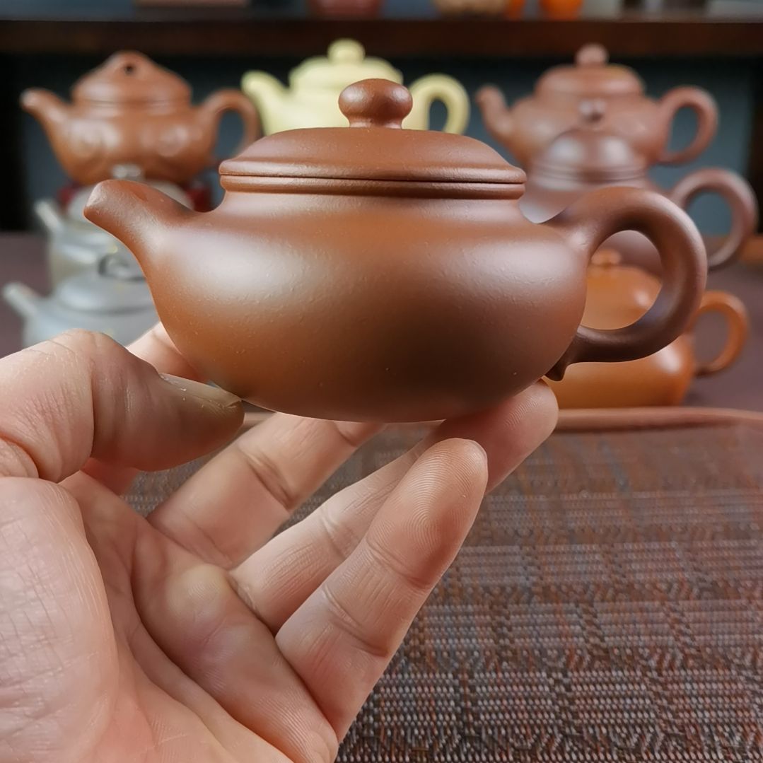 紫砂茶壶红皮龙仿古150CC国工孤品