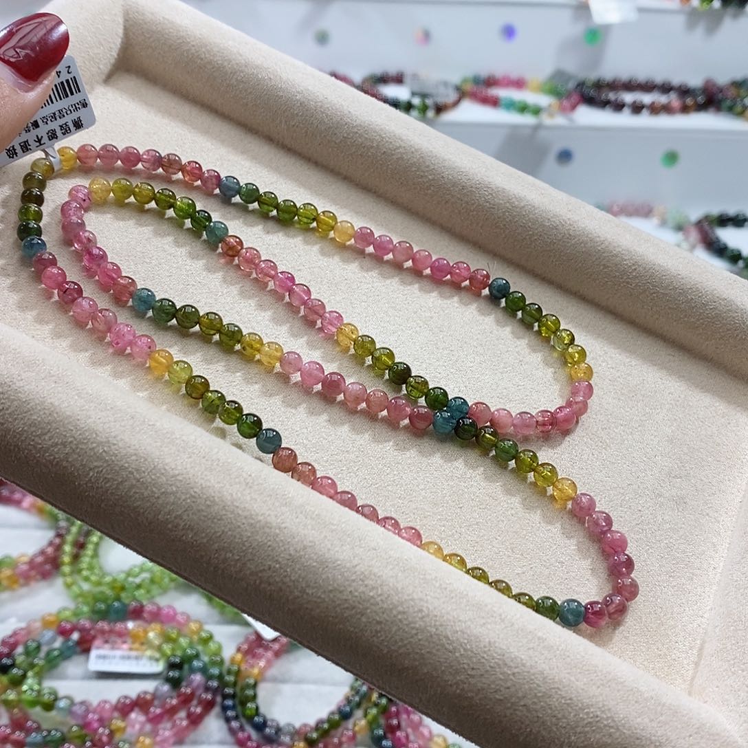 碧玺手链未镶嵌缪**吖多样性发一条