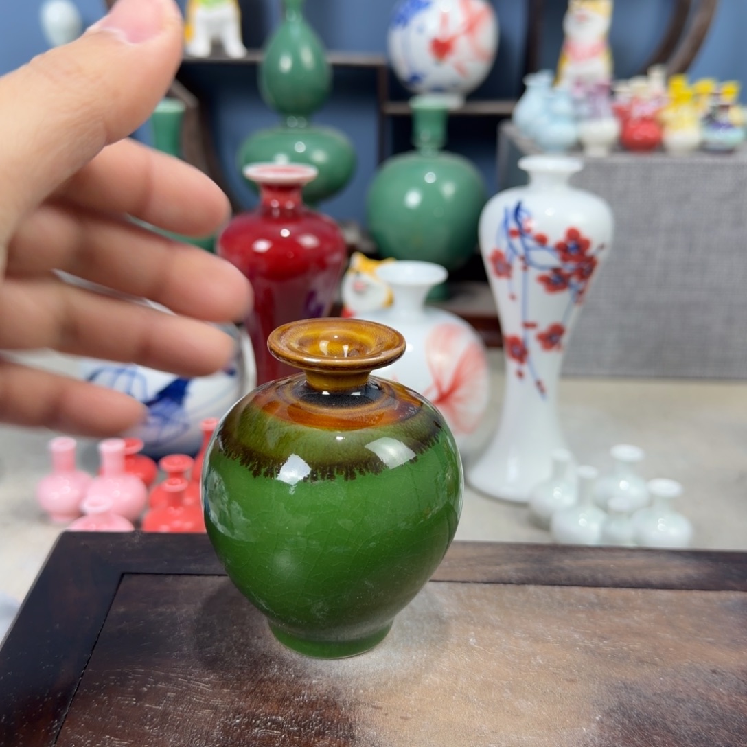 陶瓷手工小花器摆件