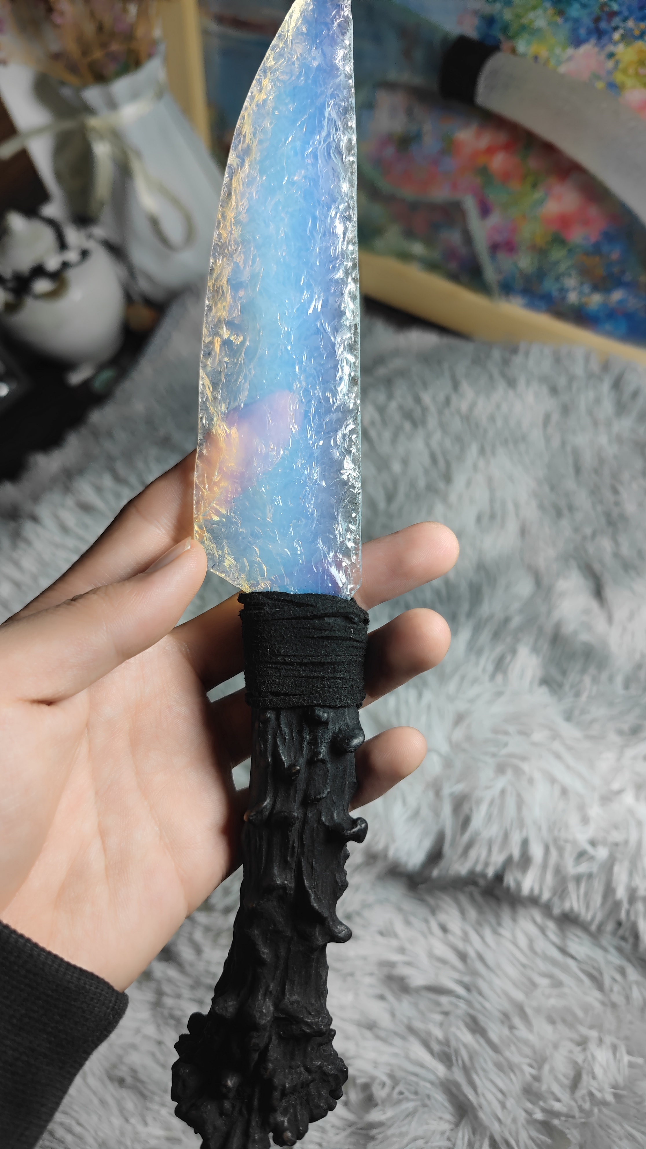 纯手工制作创意石刃