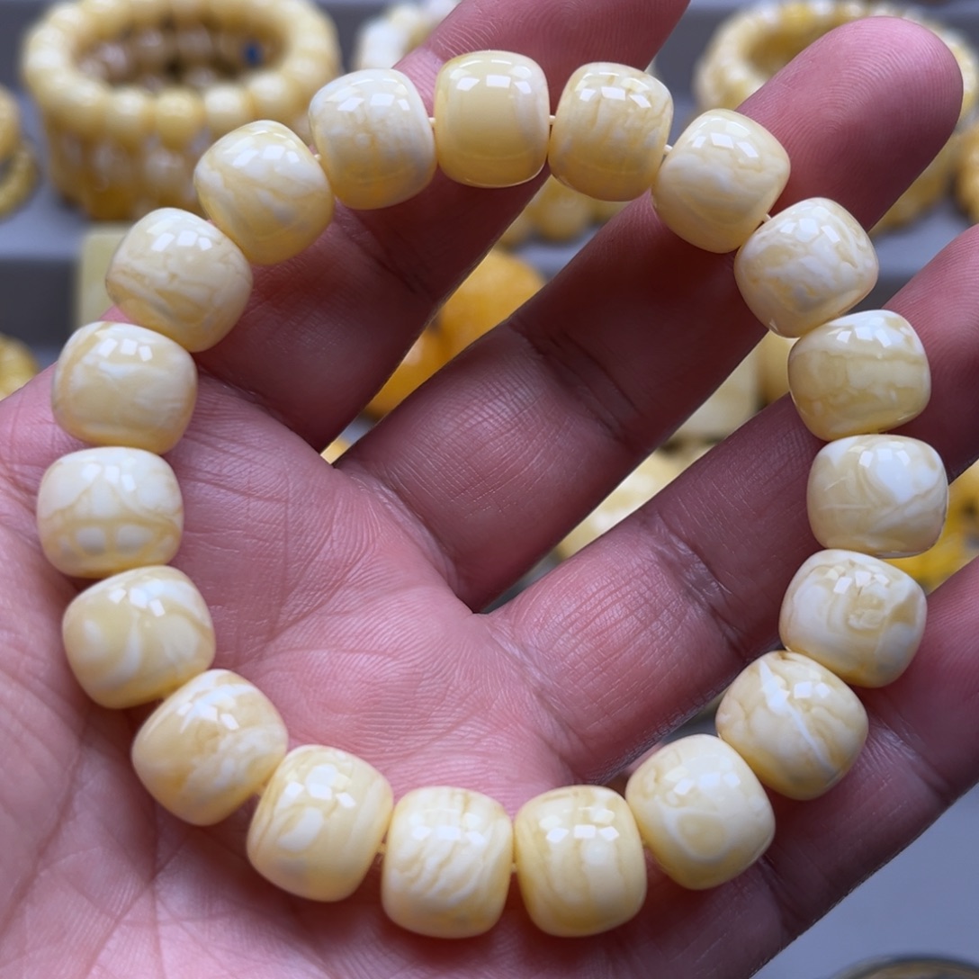 琥珀未镶嵌手链手串