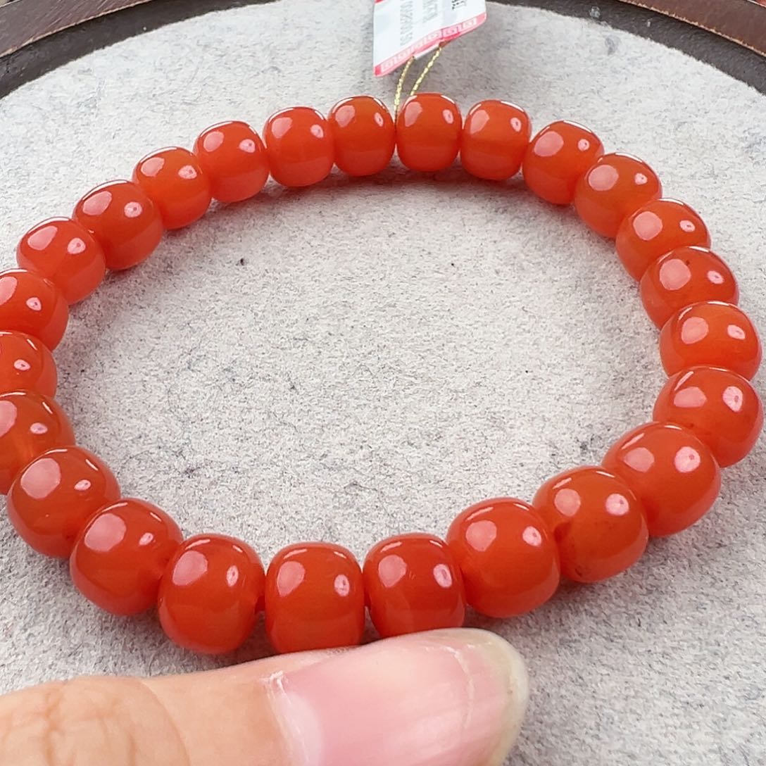 南红玛瑙手串未镶嵌
