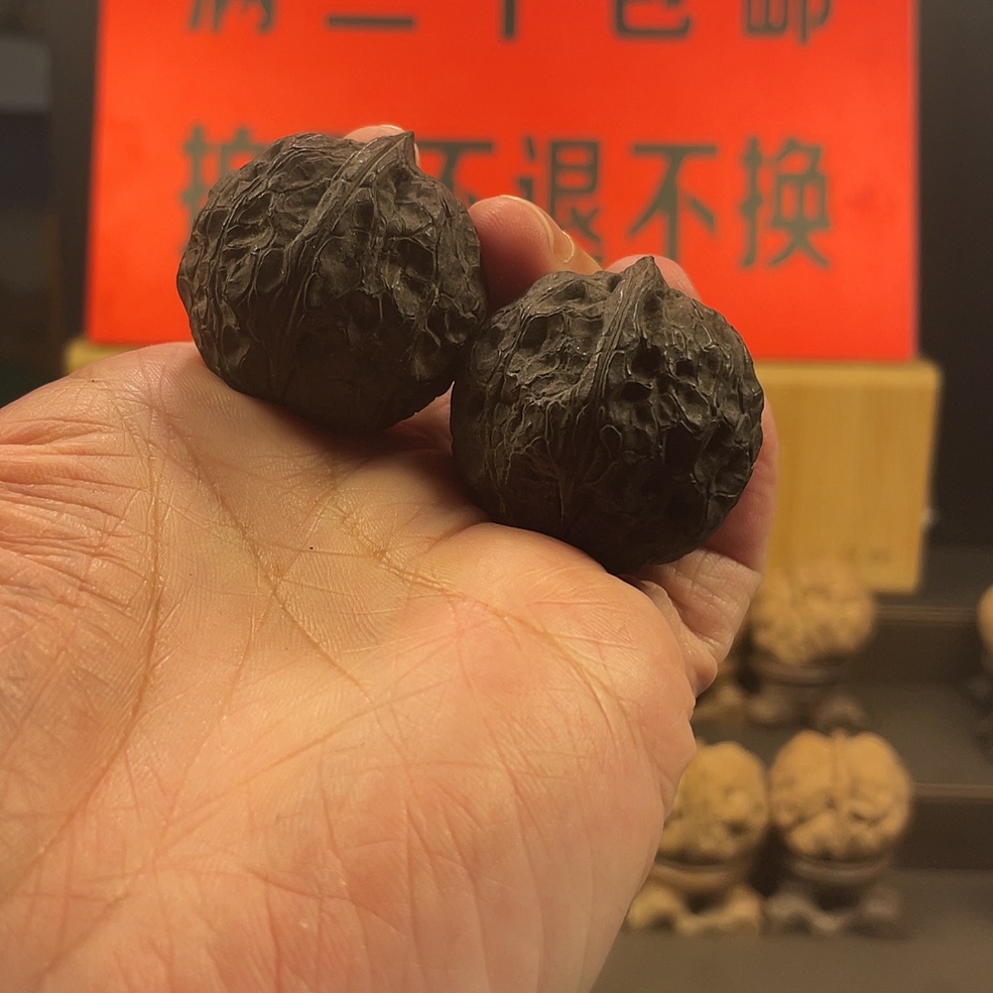 文玩核桃把件黑天使