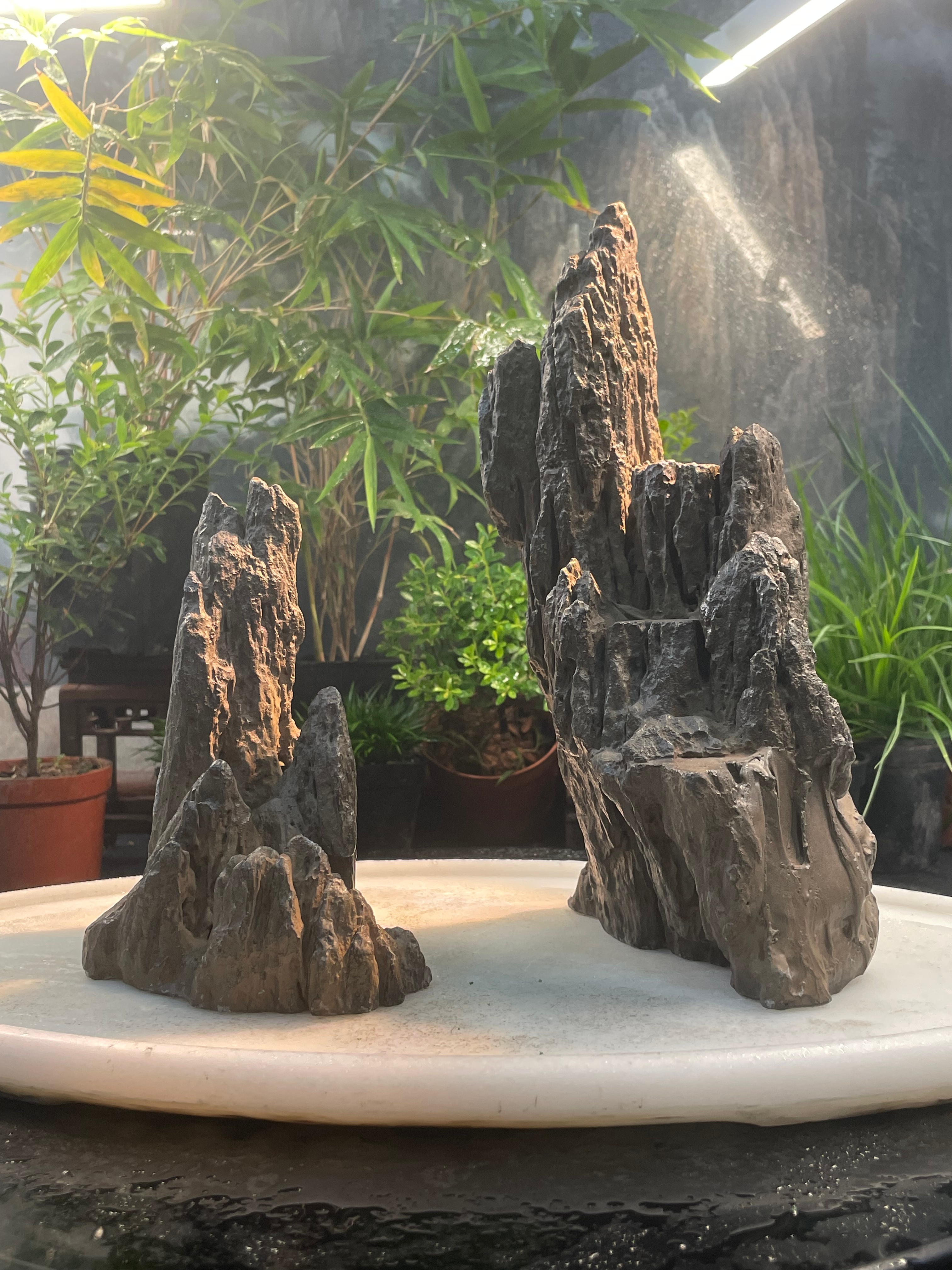 5233裸山峰全套摆件长20宽15高26