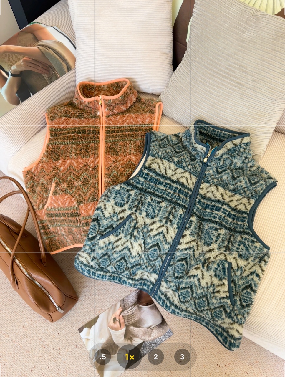 0187【冬季加绒】韩系复古费尔岛风马甲（1279）