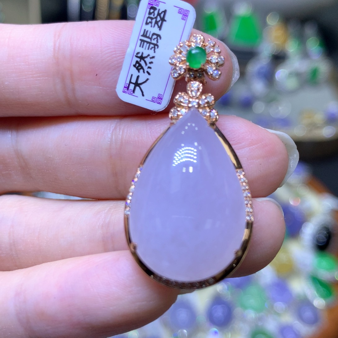 【闪购商品】翡翠颈饰未镶嵌翡翠吊坠项链