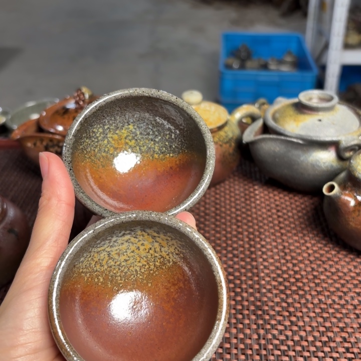 紫砂茶杯一对小杯60 C