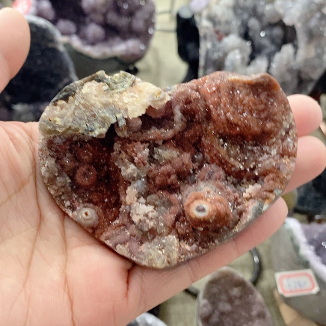 水晶天然水晶摆件爱心未镶嵌