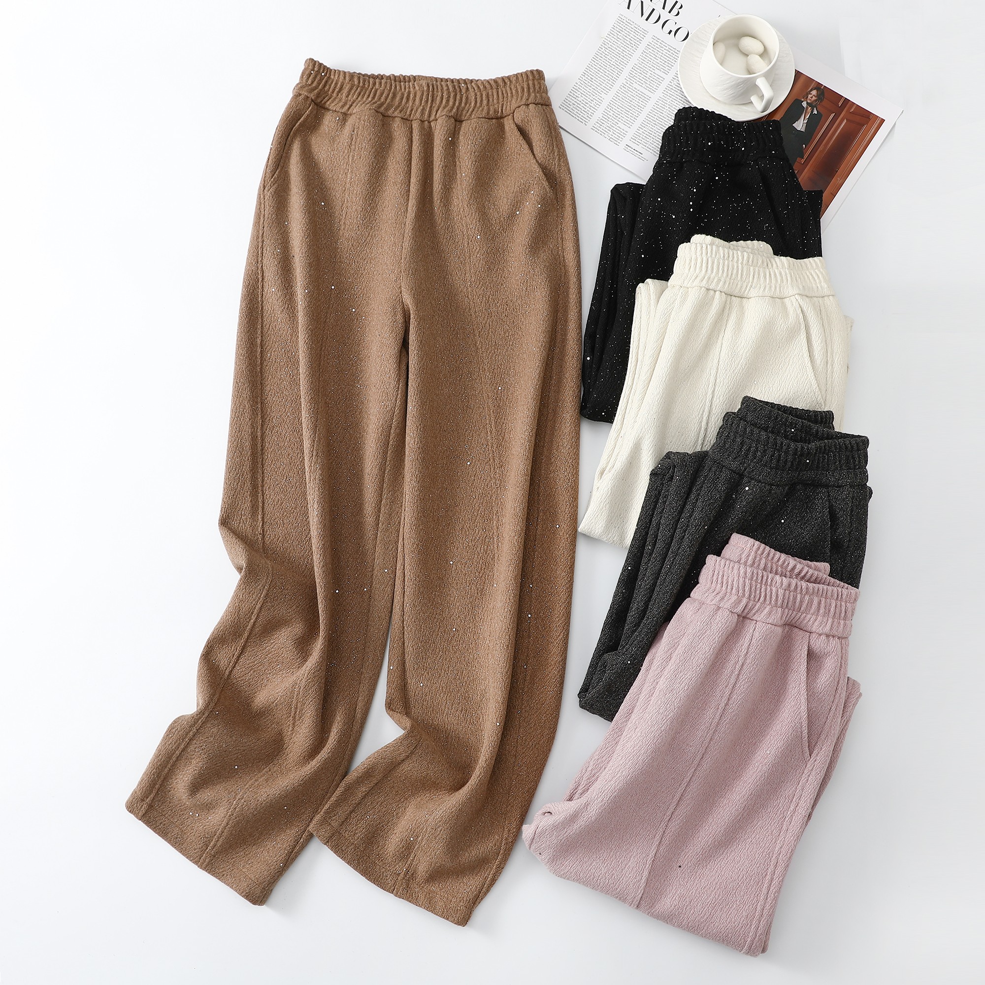 【嫂子专属】2025秋冬新款休闲百搭宽松舒适镰刀裤8240360