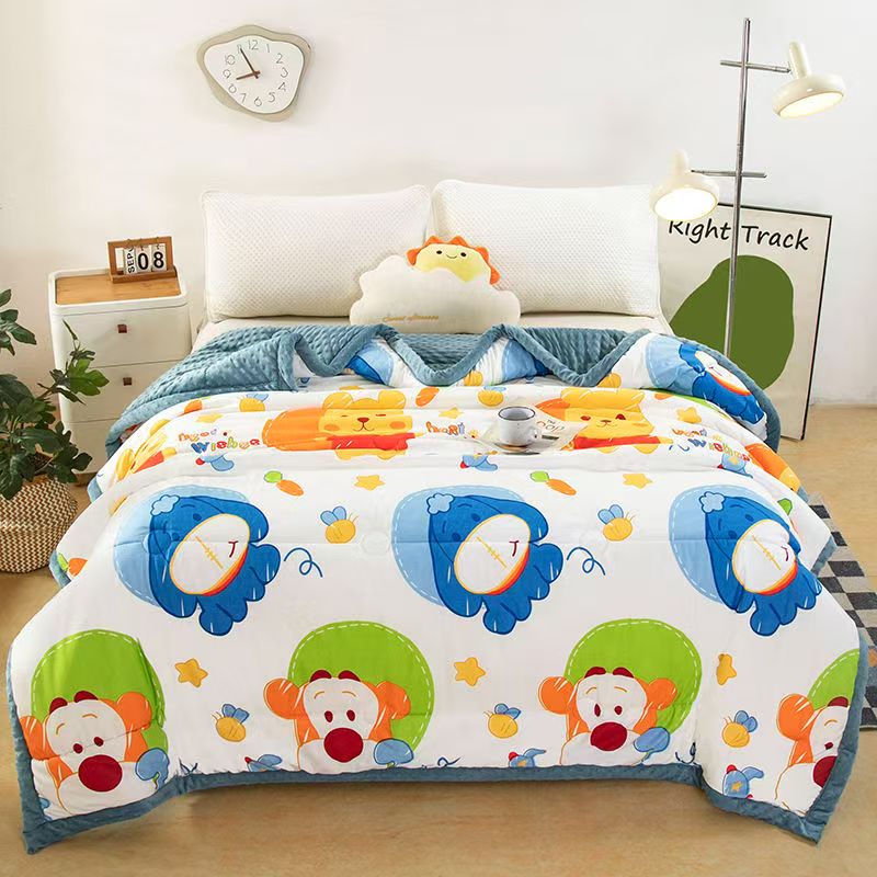 【试睡三十天】保暖豆豆被亲肤舒适加绒保暖 可爱狗狗