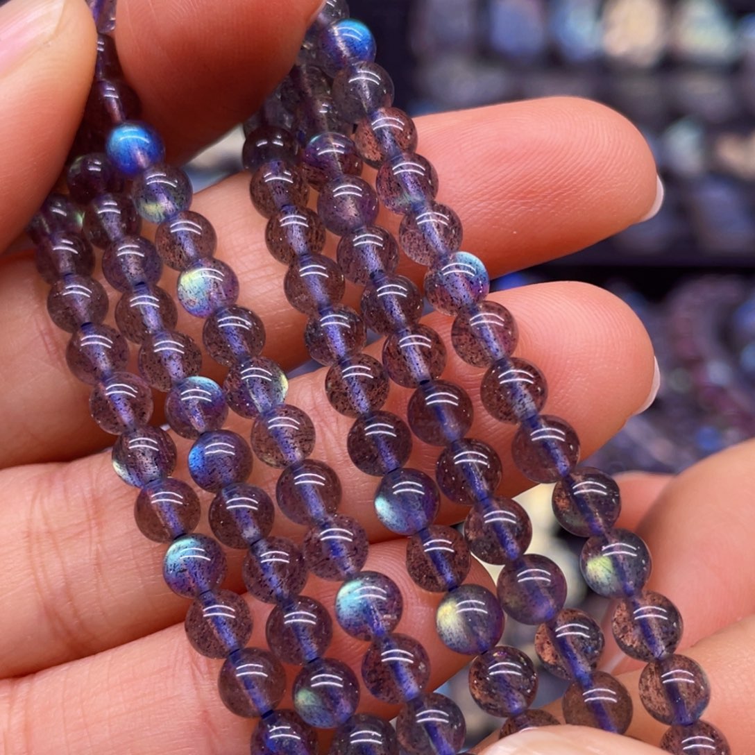 未镶嵌手串长石4.8左右