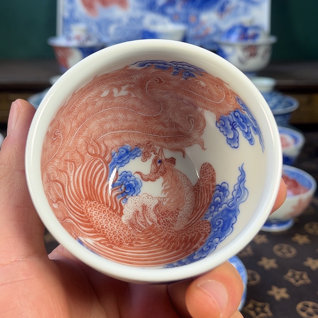 瓷片自成堂景德镇手工手绘