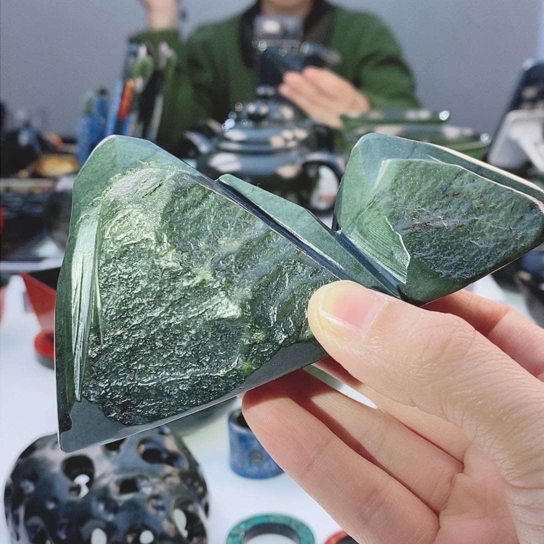 和田玉（青玉）把件未镶嵌