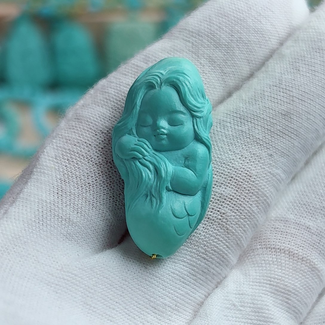 绿松石未镶嵌珠宝奇石