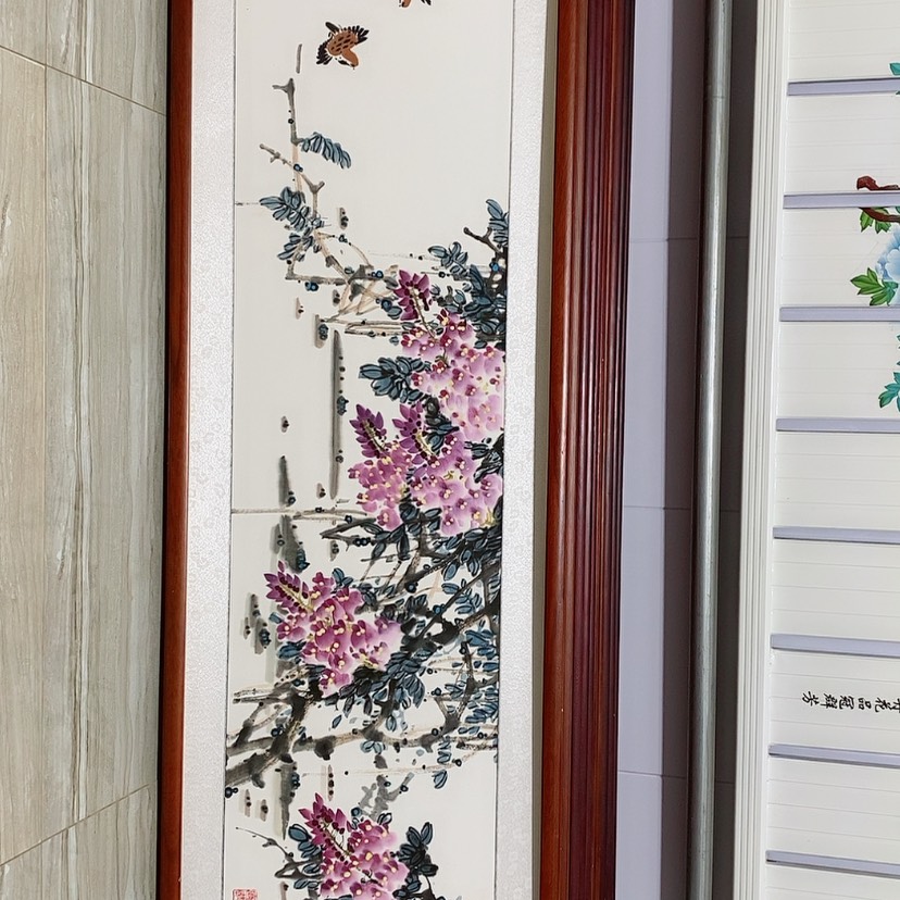 【闪购商品】国画书画作品带框165×50