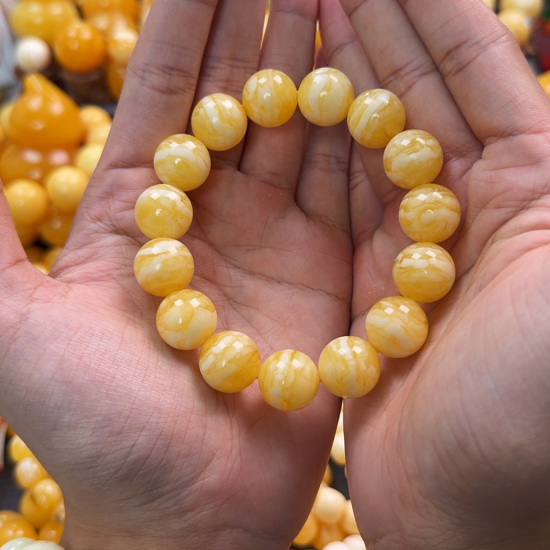 琥珀未镶嵌珠宝奇石15mm同料