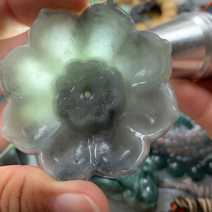 翡翠颈饰未镶嵌保真天然A货翡翠