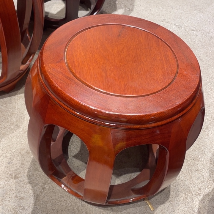 非洲花35公分鼓凳一对为**董