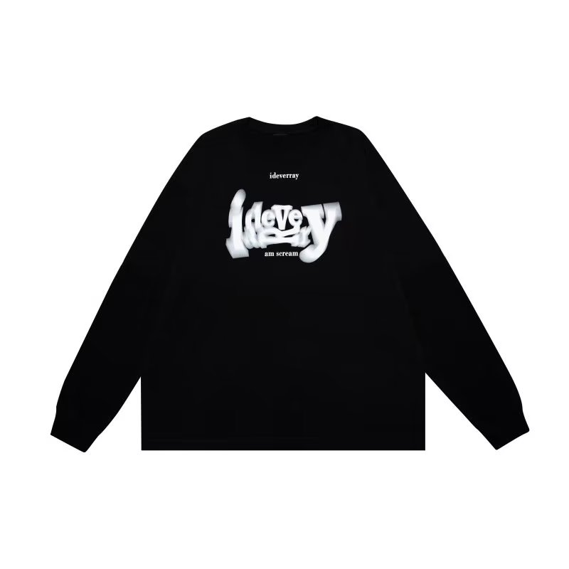 中性风新款秋冬时尚百搭宽松字母印花套头T恤设计感小众潮2025年