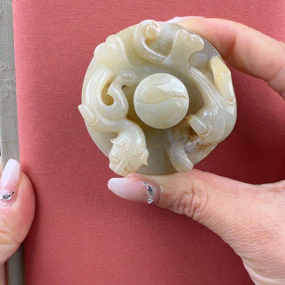 和田玉挂件未镶嵌洪*