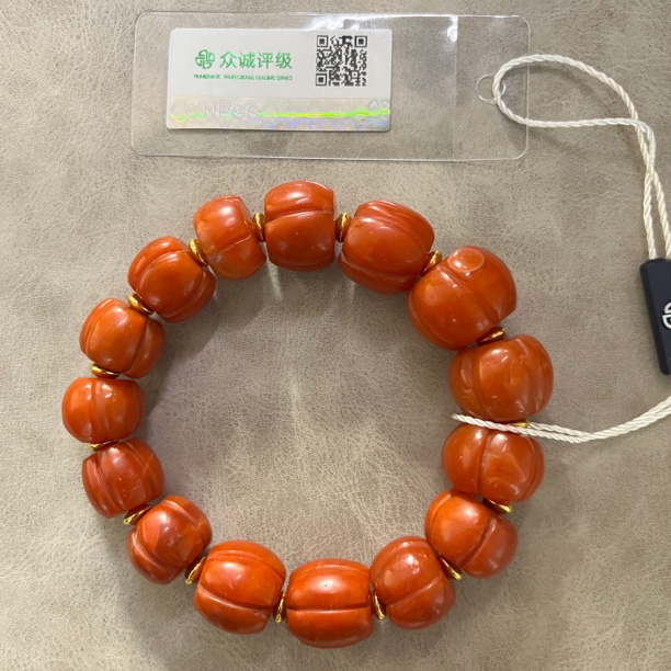 甘南 南红 瓜珠手串（以直播间为准）YZ2147［燕赵造物司］